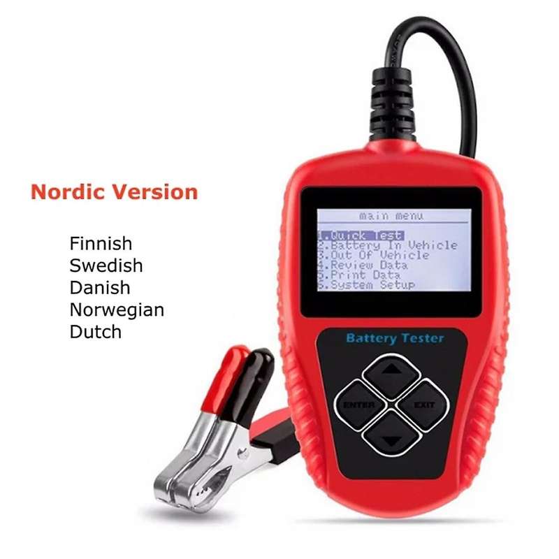 Ba101 Car Battery Tester 12v 100-2000cca Battery System Detect Auto Load Battery Analyzer Pk Kw208 N