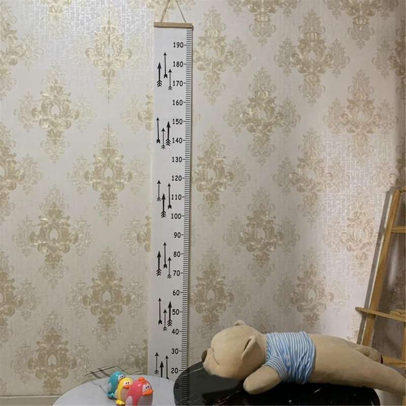 Baby Growth Chart Canvas,wall Hanging Measuring Rulers for Kids Room Decor,nursery Removable Height