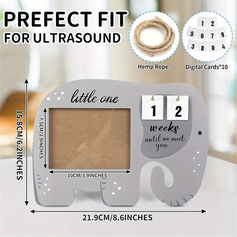 Baby Picture Frame Baby Engraved Wood Picture Frame Modern Frame for Mom to Be Nursery New Mom Gifts