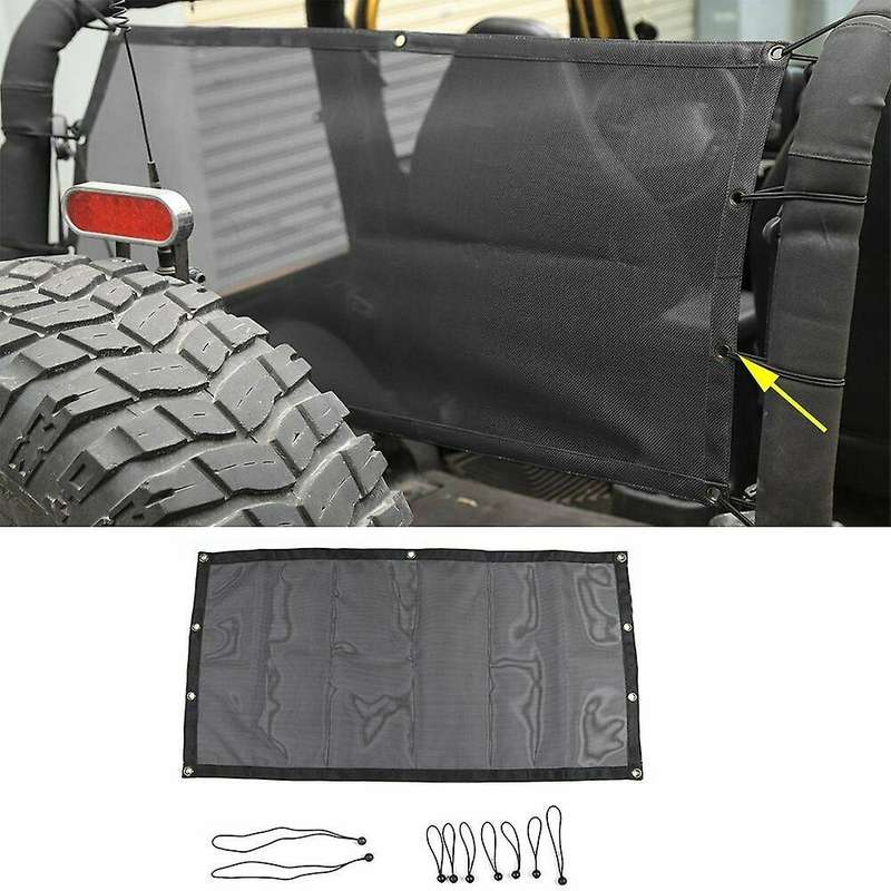 Back Trunk Insulation Sun for JL JK TJ Black Sun Shade Mesh Cover