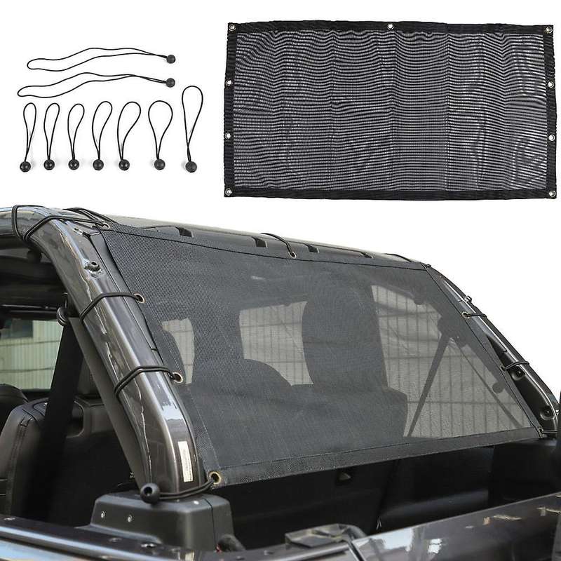 Back Trunk Insulation Sun for JL JK TJ Black Sun Shade Mesh Cover