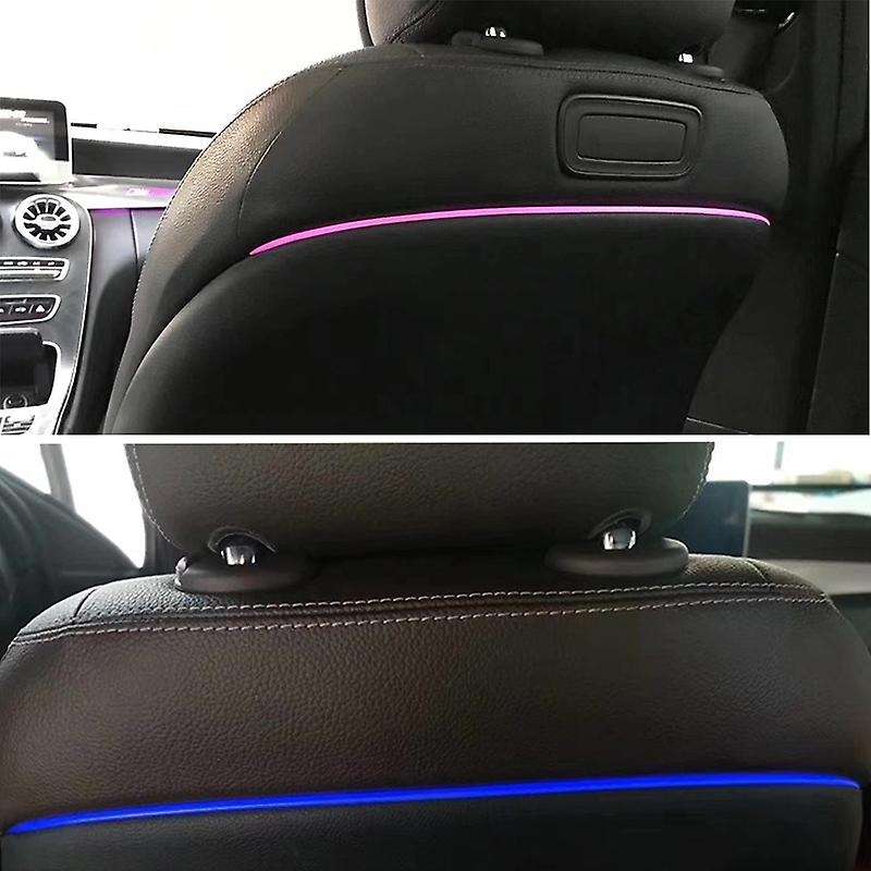 Backrest Ambient Light for C Class W205 GLC X253 Modified 64 Colour Luminous Rear Seat Light Modific