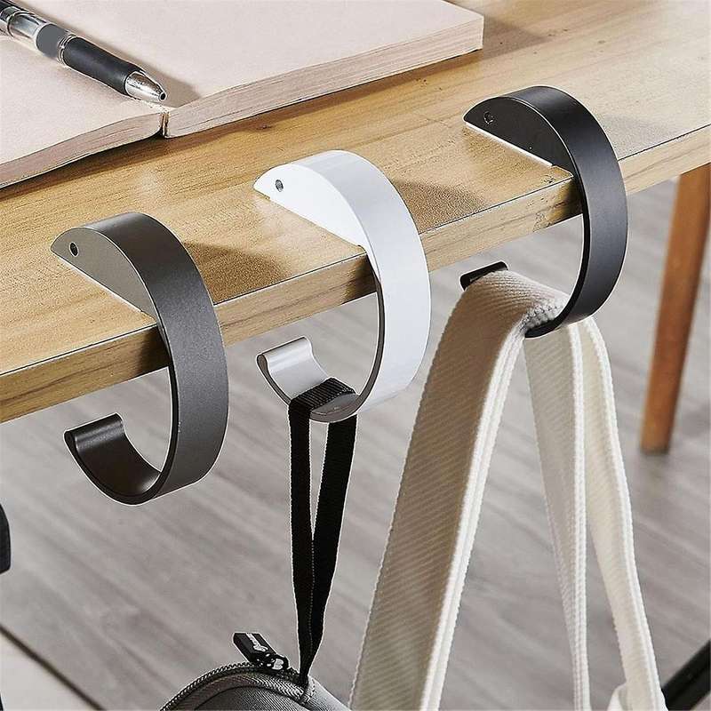 Bag Hanger, Table Hook, Hanging, Storage, No Drilling, Anti-Slip, Multi-Functional, Desk Hook, Bag H
