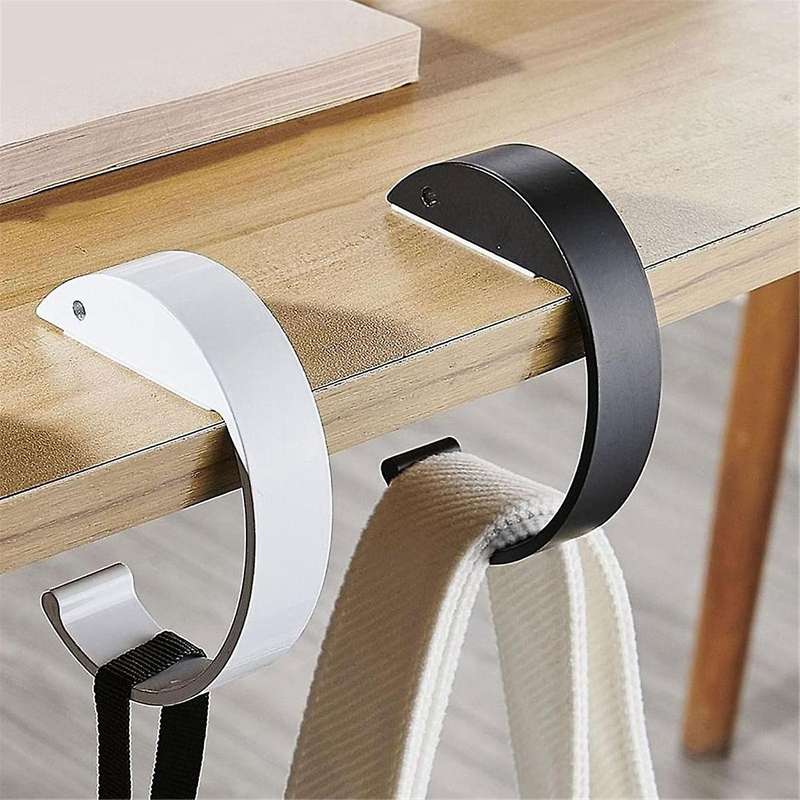 Bag Hanger, Table Hook, Hanging, Storage, No Drilling, Anti-Slip, Multi-Functional, Desk Hook, Bag H