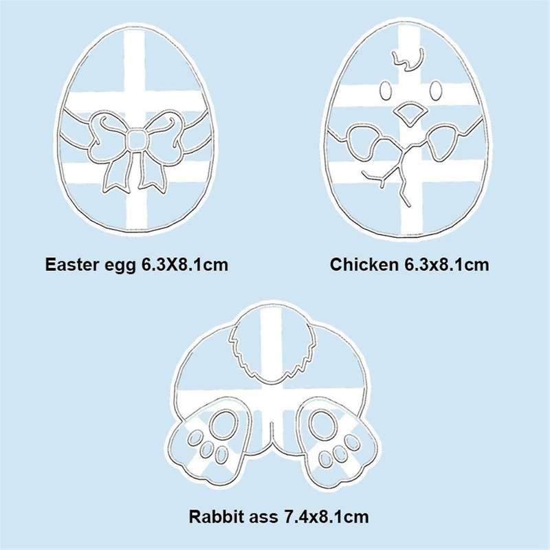 Baking Mold Cookie Mold Cartoon Plastic for Easter Kitchen Bakeware Cookie Tools Baking Accessories