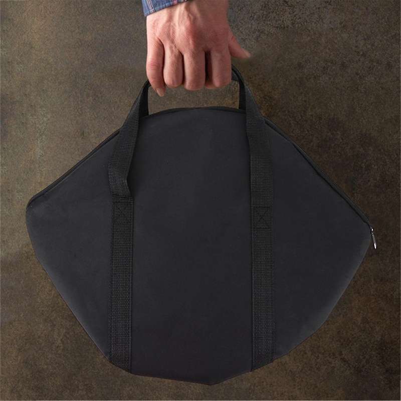 Baking Pan Storage Bag with Handle, Grilling Pan Pouch Camping Cookware Organizer, Outdoor BBQ Iron