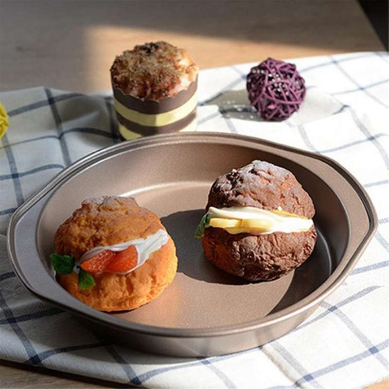 Baking Tool Round Cake Mold Non-Stick Carbon Steel Cake Pan DIY Metal Carbon Steel Non-Stick Round B