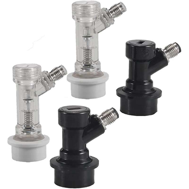 Ball Lock Check Valve Disconnect, Ball Lock Black Disconnect Set for Homebrew Cornelius Kegging Fitt