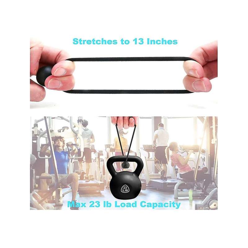 Ball Bungee Cords 6 Inch, 50 Pcs Heavy Duty Bungee Balls, Tarp Bungee with Balls, Black High Elasti