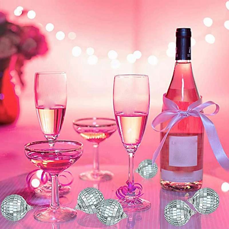Ball Ornaments Silver Mirror Balls for Wedding Party Decoration