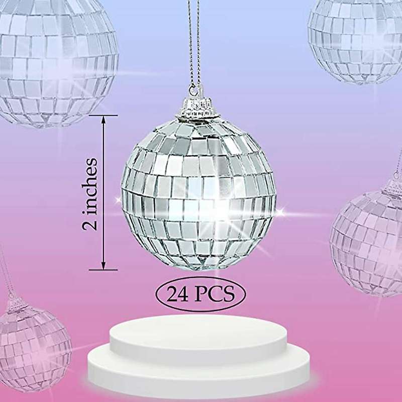 Ball Ornaments Silver Mirror Balls for Wedding Party Decoration