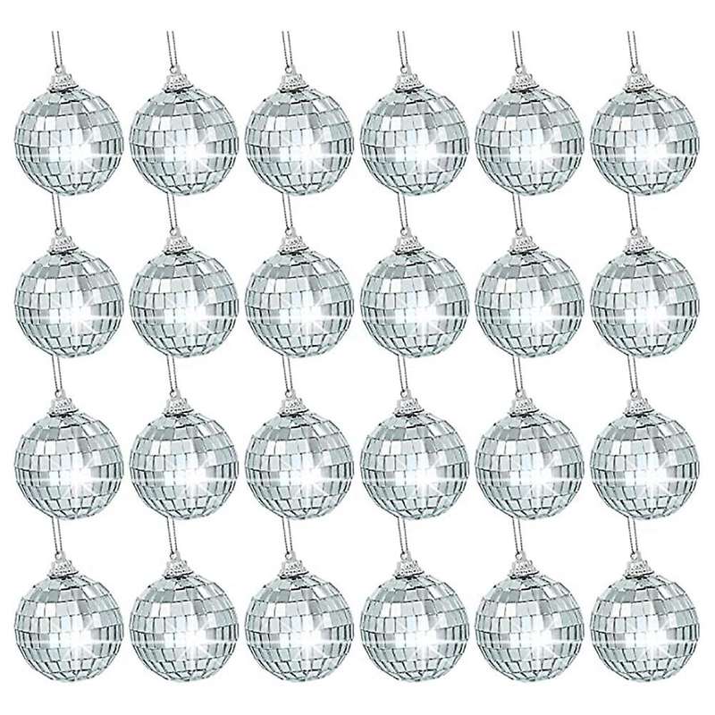 Ball Ornaments Silver Mirror Balls for Wedding Party Decoration