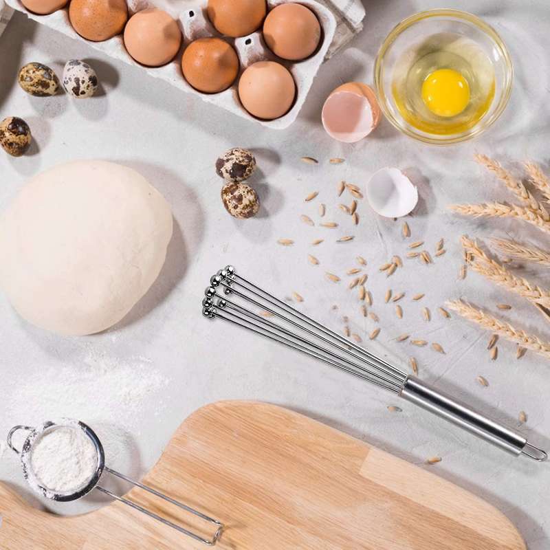 Ball Whisk Ball Whisk Wire Egg Whisk,ball Whisk Used to Manually Stir Egg Liquid Butter Cream Batte