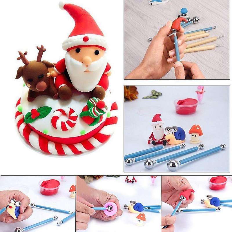 Ball Stylus Dotting Tools 18 Pcs Clay Tools Sculpture Modeling Tools for Pottery Sculpture Plastic