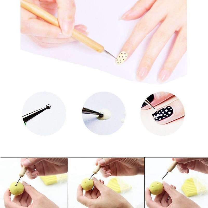 Ball Stylus Dotting Tools 18 Pcs Clay Tools Sculpture Modeling Tools for Pottery Sculpture Plastic