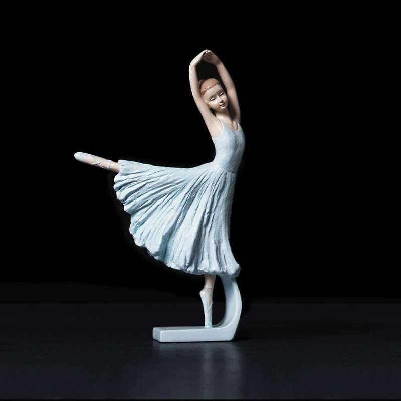 Ballet Dancer Statue Art Sculpture Figure Resin Home Decoration Desk Ornament, Statuette for Your De
