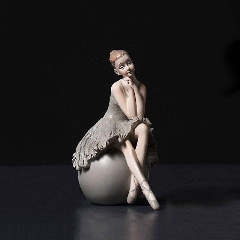 Ballet Dancer Statue Art Sculpture Figure Resin Home Decoration Desk Ornament, Statuette for Your De
