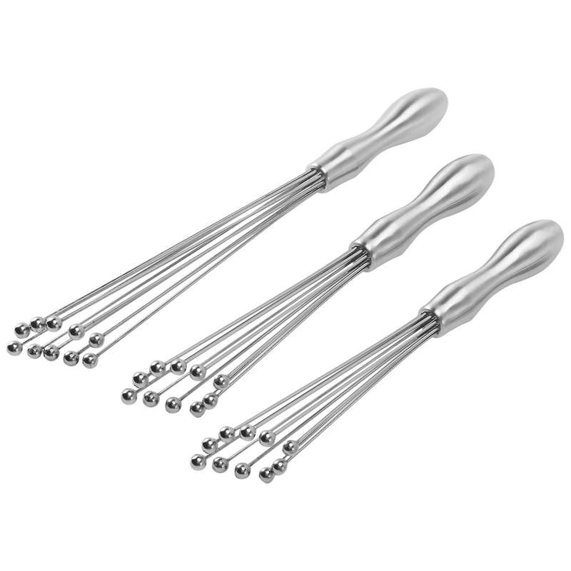 Ball Whisk Set,wire Egg Whisk Egg Beater Manual Mixer Whisk for Sauces Cream Cooking Stews,batter D