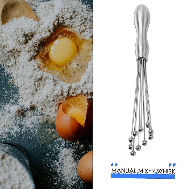 Ball Whisk Set,wire Egg Whisk Egg Beater Manual Mixer Whisk for Sauces Cream Cooking Stews,batter D