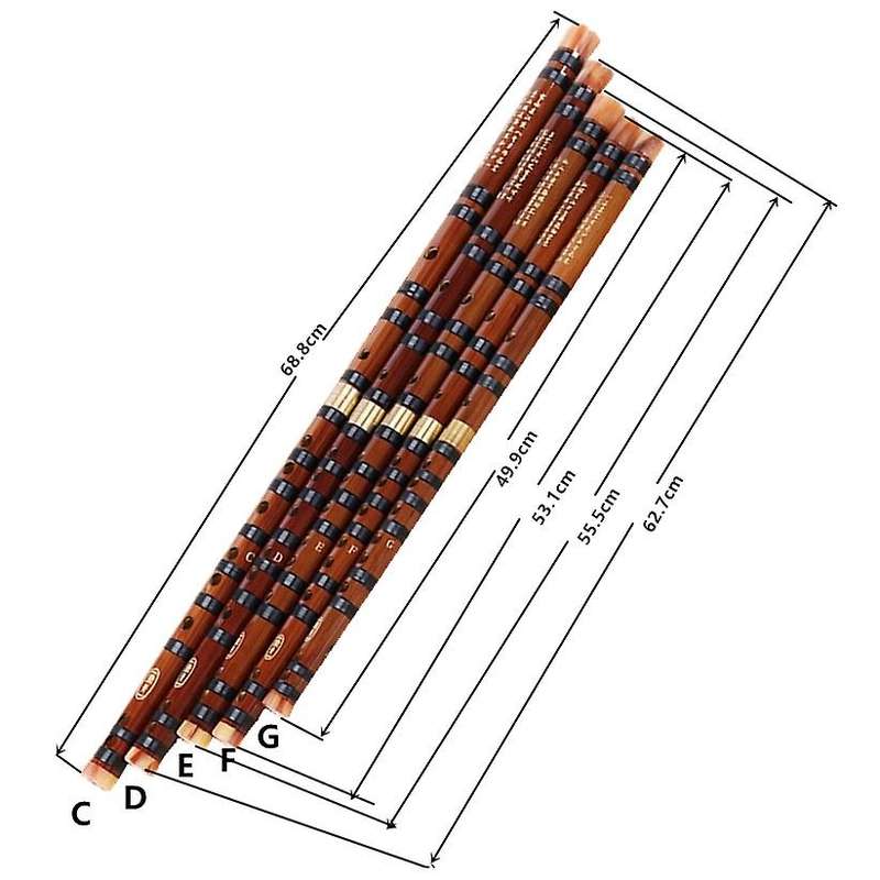 Bamboo Flute Musical Instruments D Key Chinese Dizi Transversal