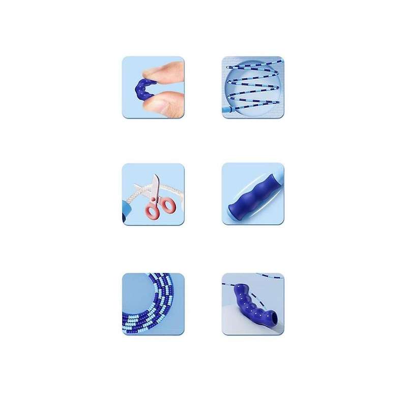 Bamboo Knot Rope Skipping Fitness School Students' Soft Bead Adjustable Rope Skipping with Pvc Hand