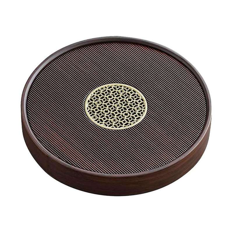 Bamboo Tea Tray Tea Board Storage Tea Table Tea Plate Tea Saucer Round Chinese Tea Set Tray Pu'er T