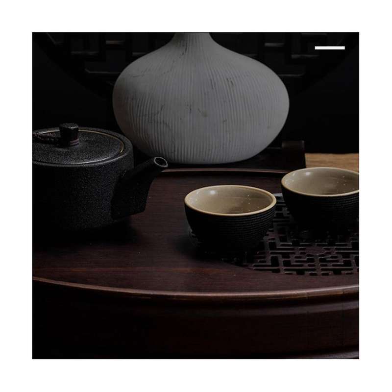 Bamboo Tea Tray Household Simple Bamboo Tray Tea Set Draining Long Dry Soaking Tray Small Water Stor