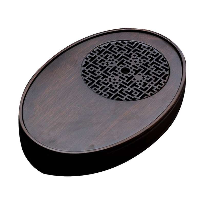 Bamboo Tea Tray Household Simple Bamboo Tray Tea Set Draining Long Dry Soaking Tray Small Water Stor