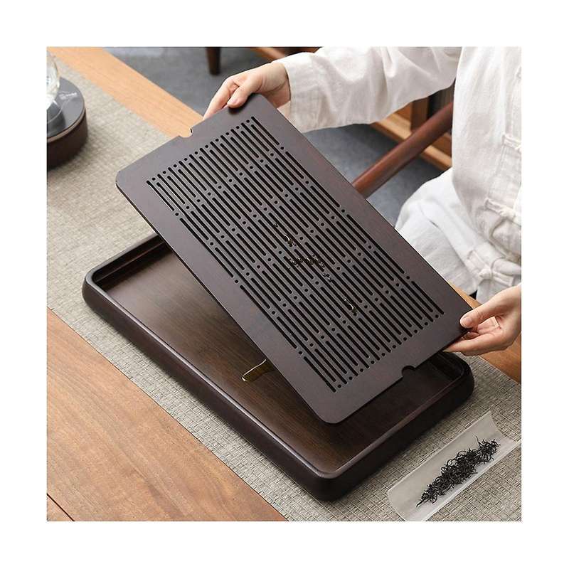Bamboo Tea Tray Bamboo Chinese Gongfu Tea Tray Water Storage Bamboo Tea Table Vintage Tea Set