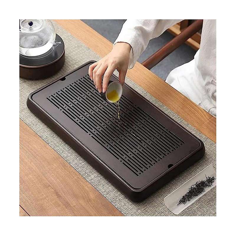 Bamboo Tea Tray Bamboo Chinese Gongfu Tea Tray Water Storage Bamboo Tea Table Vintage Tea Set