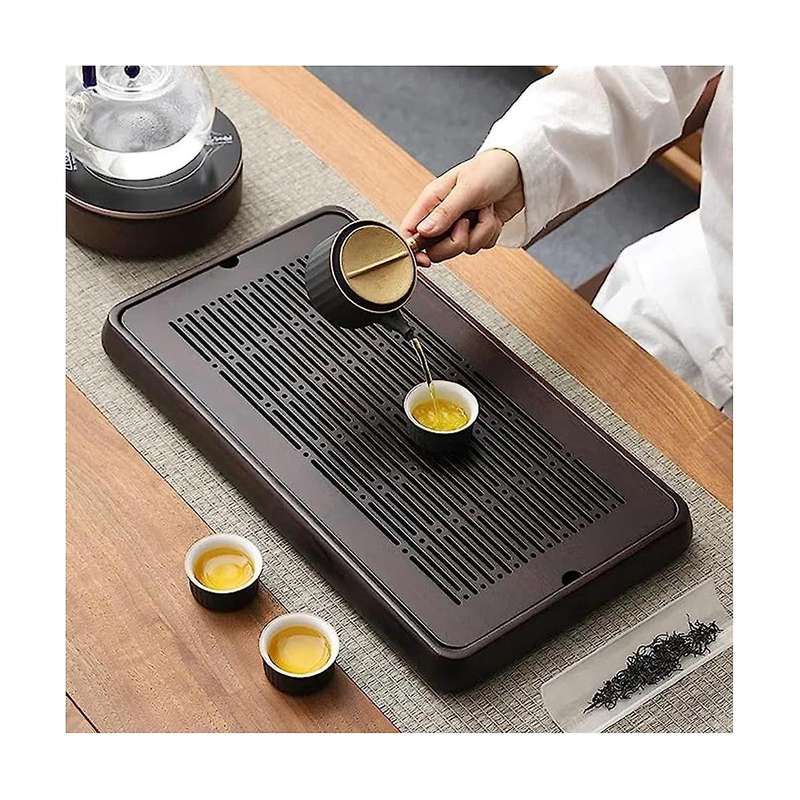 Bamboo Tea Tray Bamboo Chinese Gongfu Tea Tray Water Storage Bamboo Tea Table Vintage Tea Set