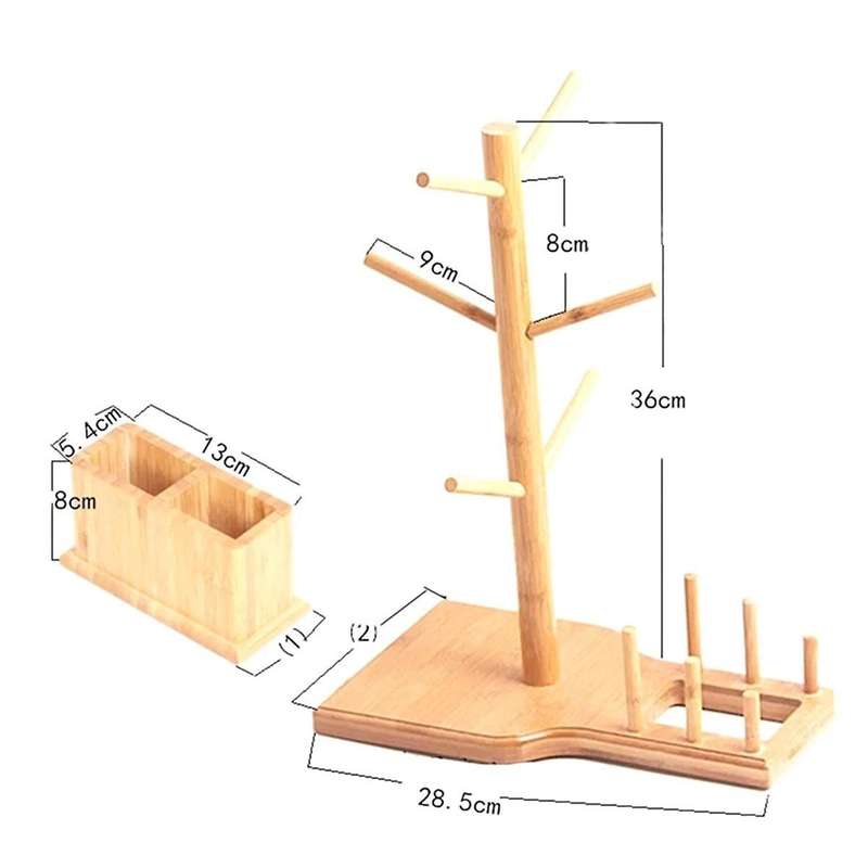 Bamboo Tumbler Lid Organizer, Lid Holder Storage for Kitchen Cabinet Water Bottle and Coffee Lid Org