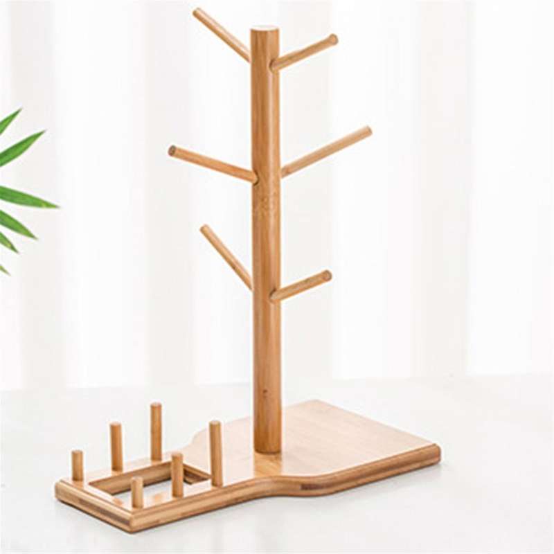 Bamboo Tumbler Lid Organizer, Lid Holder Storage for Kitchen Cabinet Water Bottle and Coffee Lid Org