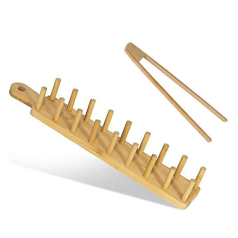 Bamboo Taco Tray with Holds 8, Taco Shell Holder Allows for Multi-use Food Tray Charcuterie Tray