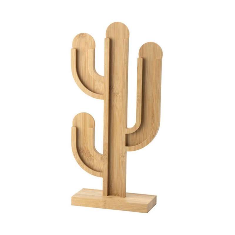Bamboo Rotating Capsule Coffee Storage Rack Coffee Capsule Display Stand Capsule Holder Cactus Cup T