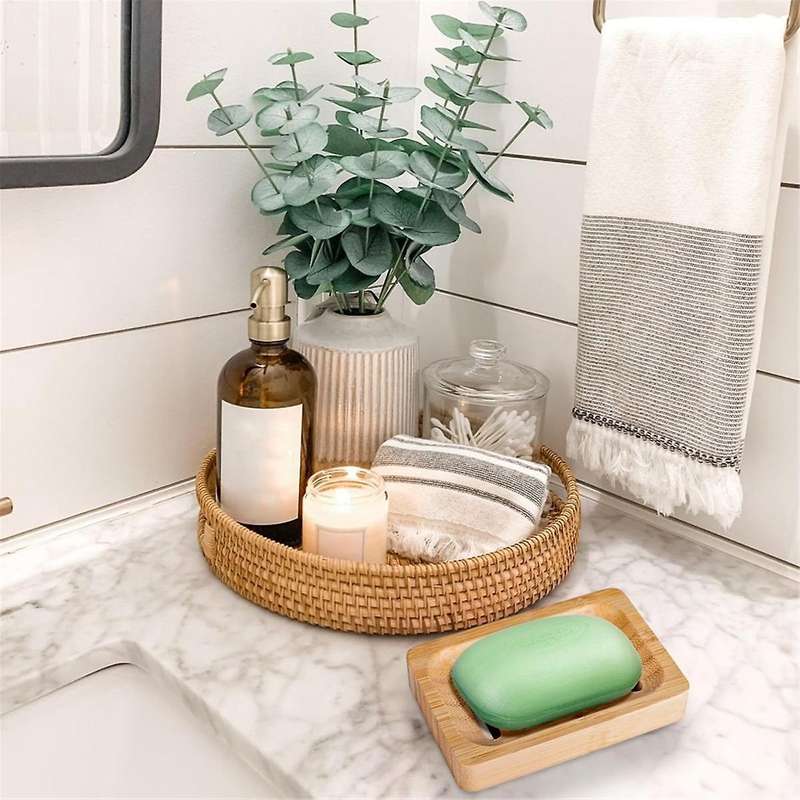 Bamboo Soap Dish Drain Soap Rack Bamboo Soap Holder