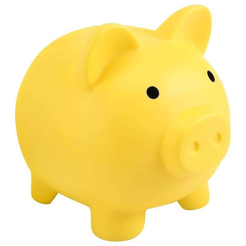 Bank, Unbreakable Plastic Money Bank, Coin Bank for Girls and , Practical Gifts for Birthday(yello