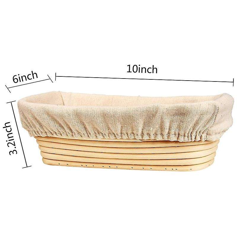 Banneton Proofing Basket Set - Artisan Sourdough Bread Basket,dough Scraper/cutter & Brotform Cloth