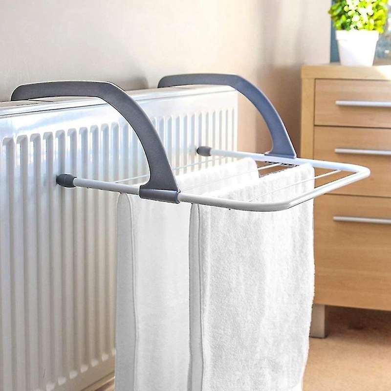 Bar Radiator Folding Airer Radiator Towel Holder Clothes Dryer Drying Rack Rail Install On Any Radi