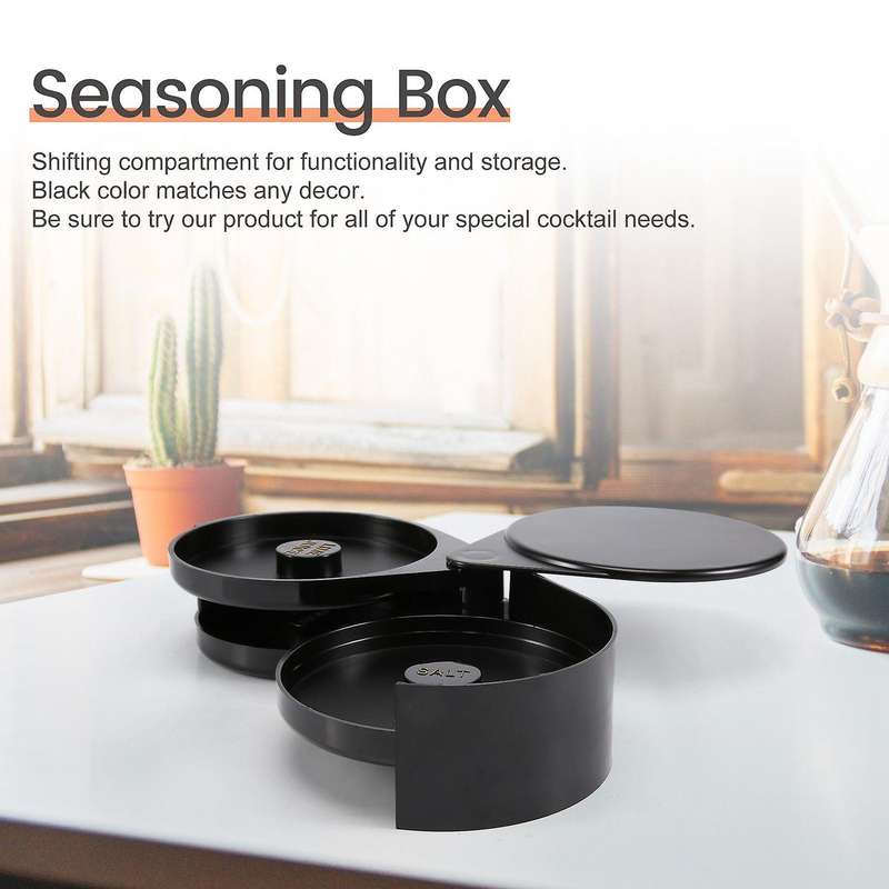 Bar Utensils Bartending Three-layer Salt-side Box Sugar-side Box Margarita Box Bar Salt-side Box