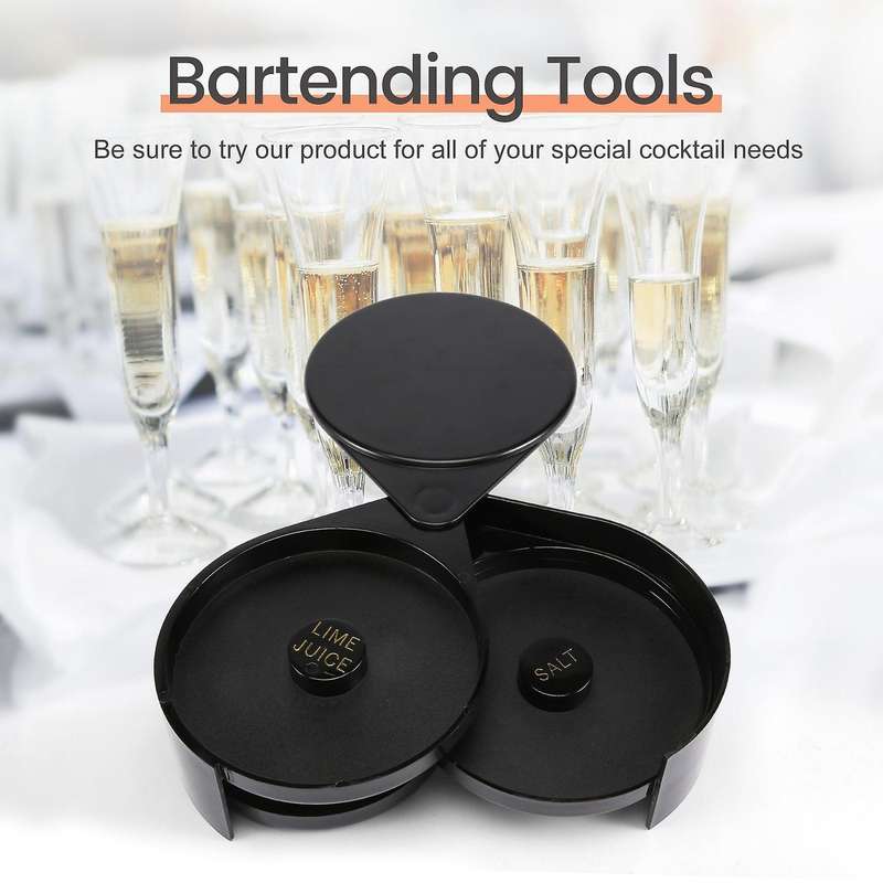 Bar Utensils Bartending Three-layer Salt-side Box Sugar-side Box Margarita Box Bar Salt-side Box