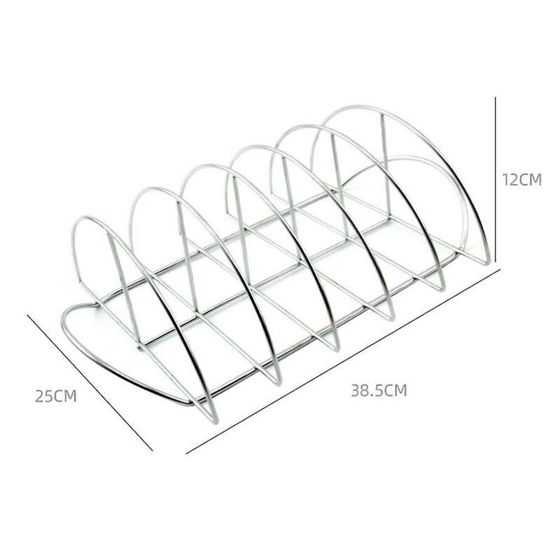 Barbecue Rib Rack for Smokers,for Green Eggs and Smoker Or Larger Barbecue Rack,for Charcoal Barbec