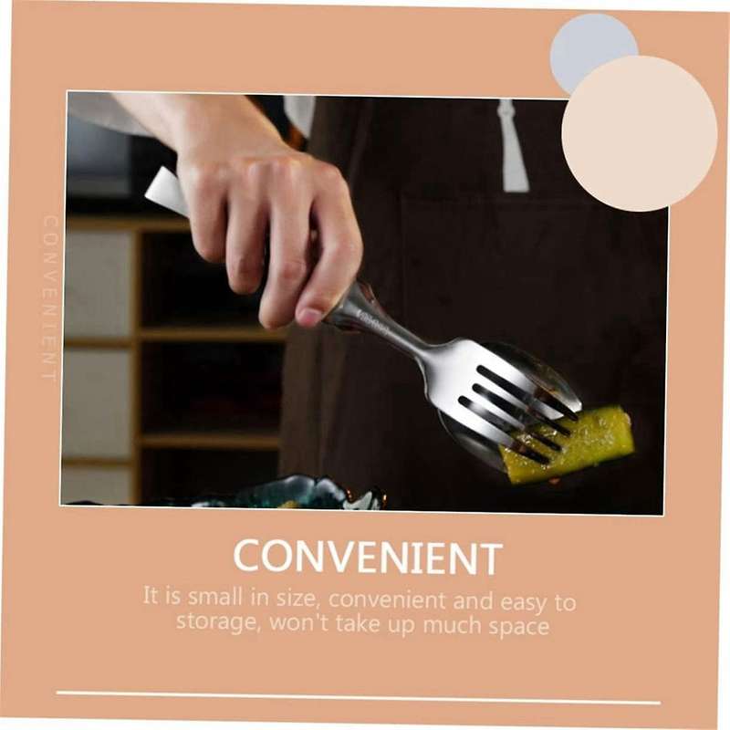 Barbecue Tongs Made of Stainless Steel Pizza Grill Utensil Tongs Made of Metal Cooking Tongs