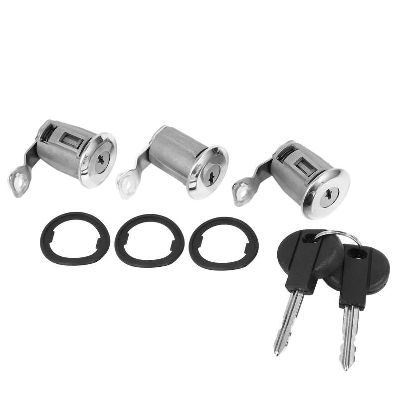 Barrel Door Lock Cylinders Set with Two Keys 252522 9170.CW for / Partner Berlingo Xsara 1996-2008