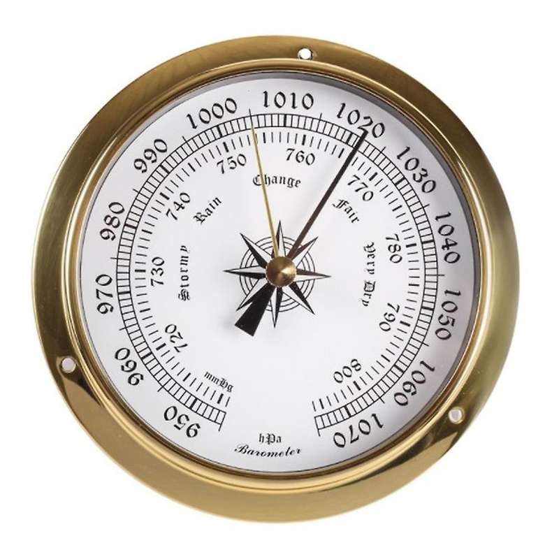 Barometer, Wall Mounted Tester Copper Shell Marine for Weather Station, Wall Hanging Boat Using Baro