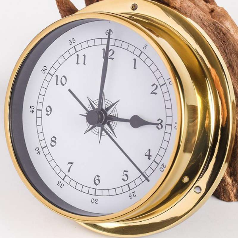 Barometer, Wall Mounted Tester Copper Shell Marine for Weather Station, Wall Hanging Boat Using Baro