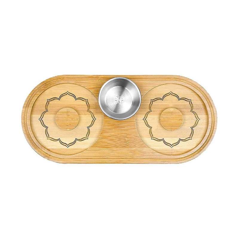 Bartender Tool for Cocktail 304 Stainless Steel Lemon Plate Sugar & Salt Box Spice Container