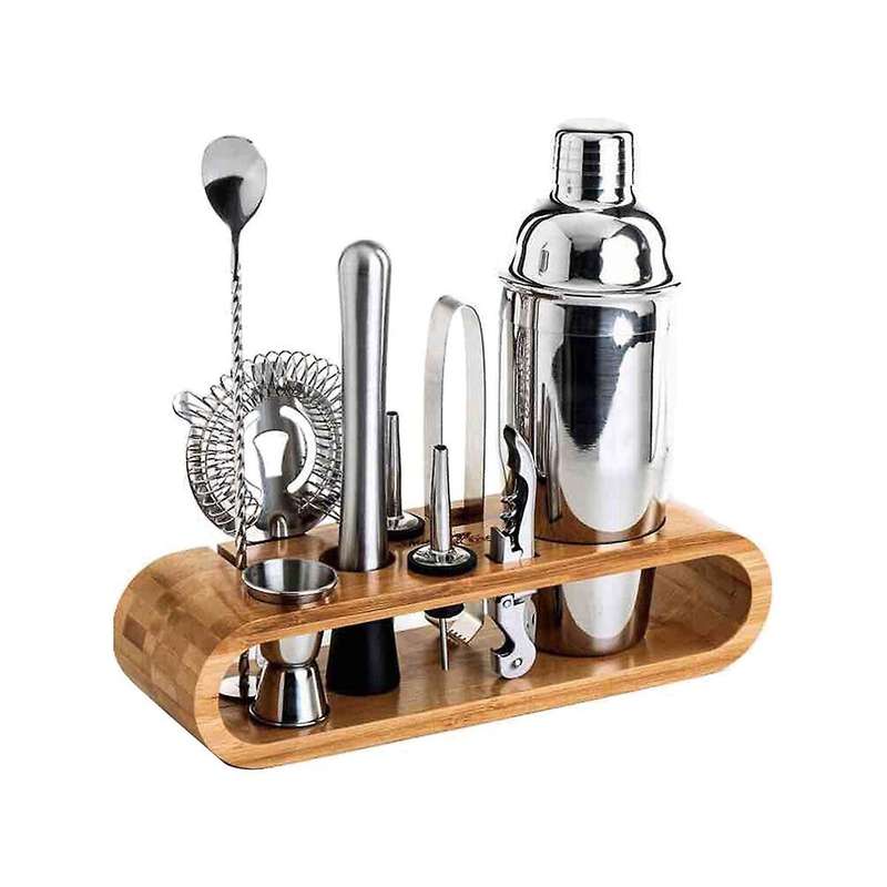 Bartender Shaker Shaker Bamboo Bar Set Bartender Set Bartender Set for Mixing Drinks Bar Home Loung