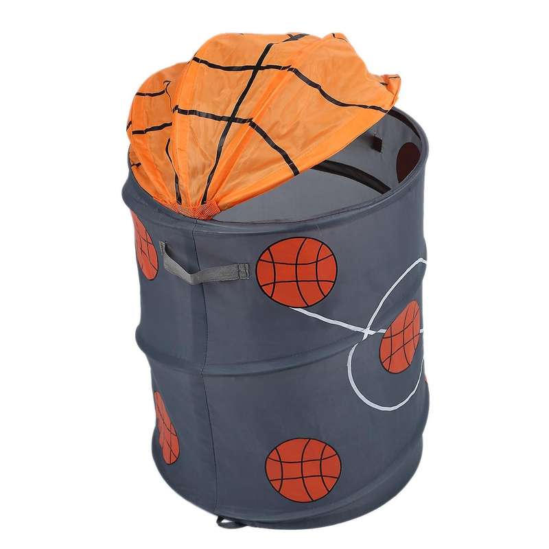 Basketball Modeling Collapsible Laundry Basket Storage Barrels Storage Barrel Polyester Cloth Toy S