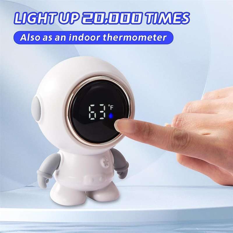 Bath Thermometer, 2 in 1 Infant Bathtub Thermometer with Touch LED Display, Digital Water Thermomete